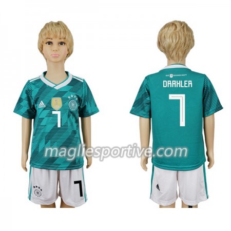 Completo Calcio Germania Draxler 7 Bambino Divisa Trasferta Mondiali 2018